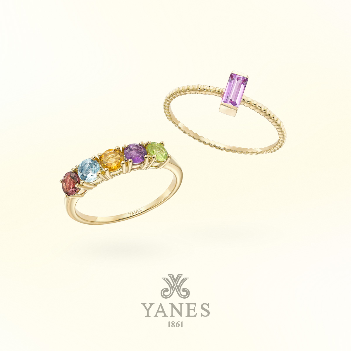 Los anillos de la colección Candy Colours están diseñados en piedras preciosas, combinando desde tonos pastel hasta colores vibrantes. Un complemento que reflejará tu estilo único y personalidad jovial.
Descubre la colección en nuestras boutiques y en yanes.es.