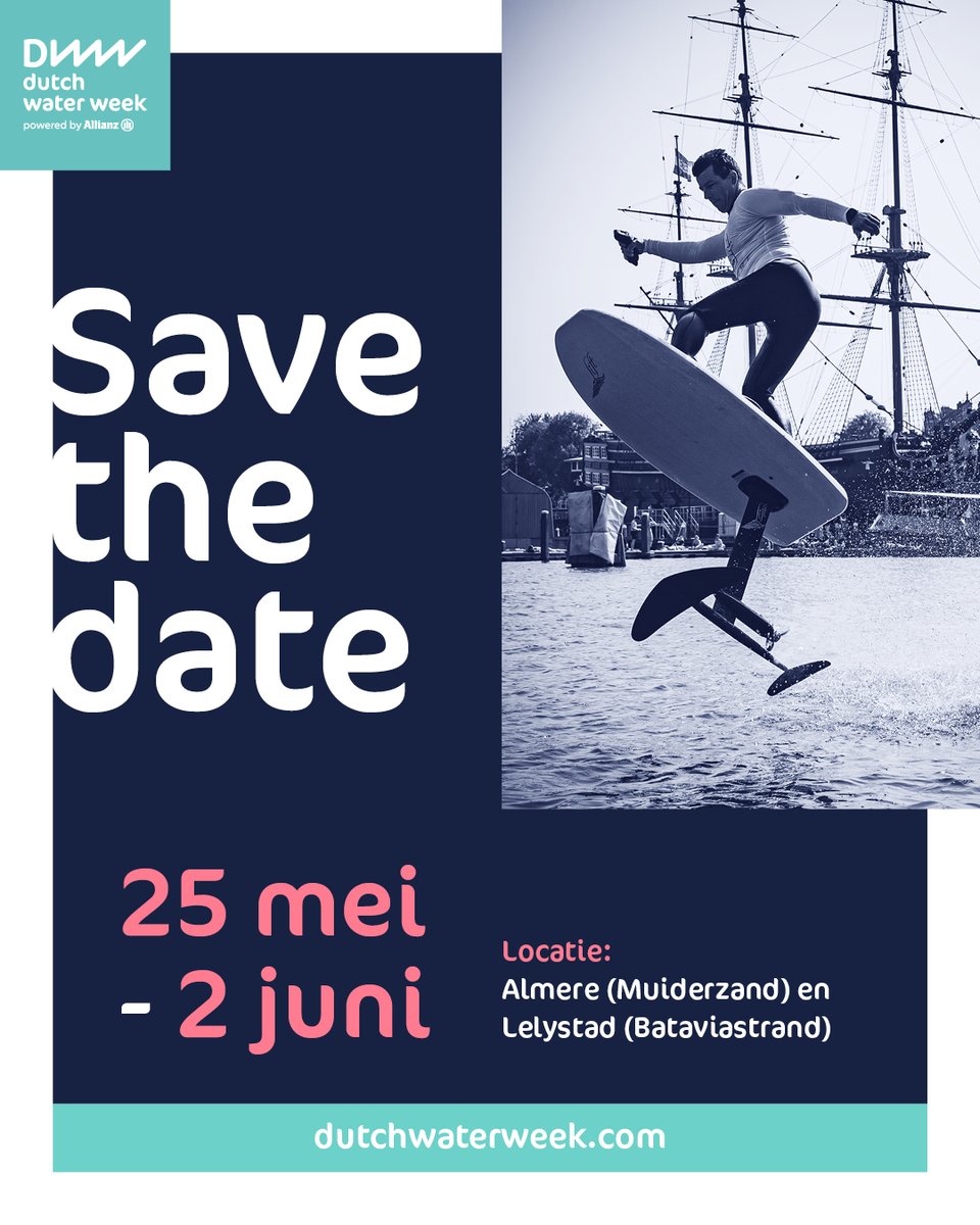 dutchwaterweek's tweet photo. Ben jij een liefhebber van watersport en gezelligheid? Dan mag je de Dutch Water Week niet missen! 🌊 Hou onze website en social media in de gaten! #DWW #DutchWaterWeek https://t.co/4sdG5RQVYq