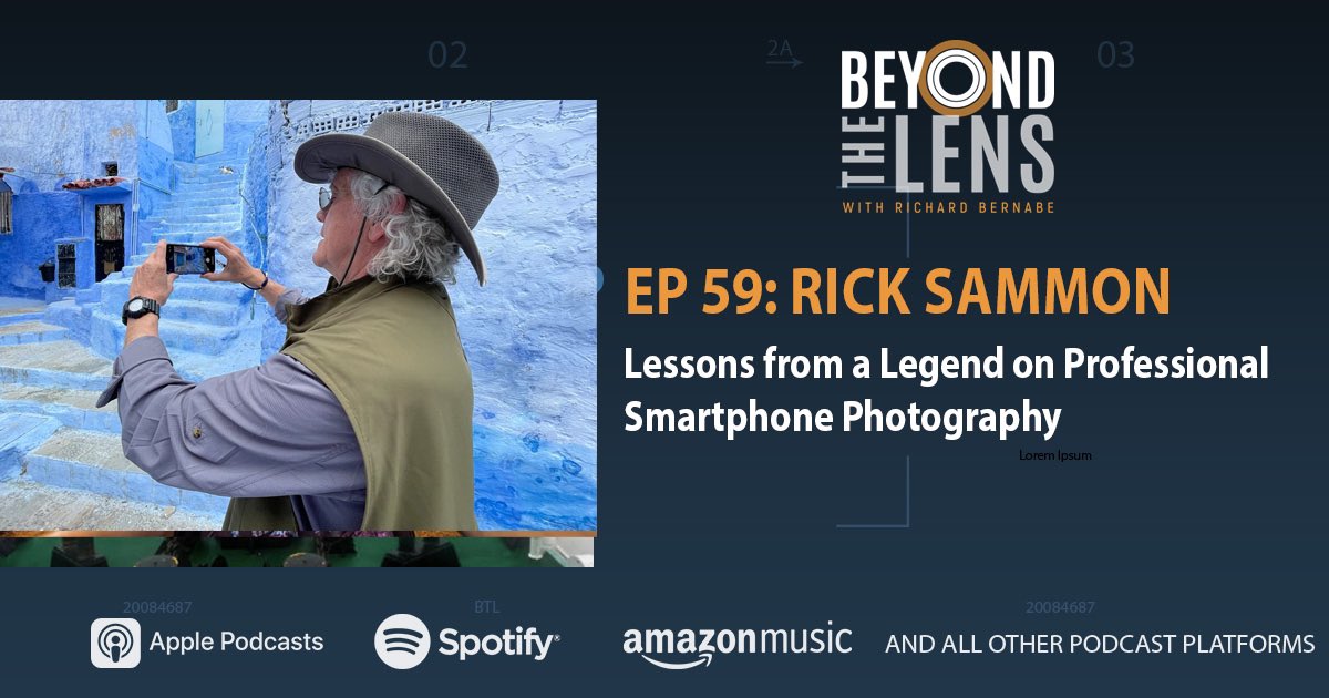 🎧 A New Episode of Beyond The Lens is LIVE! Episode 59. Rick Sammon: Lessons From A Legend On Professional Smartphone Photography beyondthelens.fm/2024/04/03/epi…