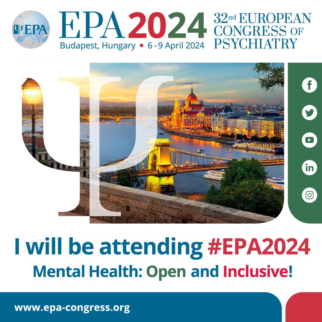 Very excited to present my abstract titled:

“Food for the Mind: A systematic review of mindful and intuitive eating approaches for mental health & wellbeing” 

as a poster presentation at #EPA2024, the 32nd European Congress of psychiatry, in Budapest this week!