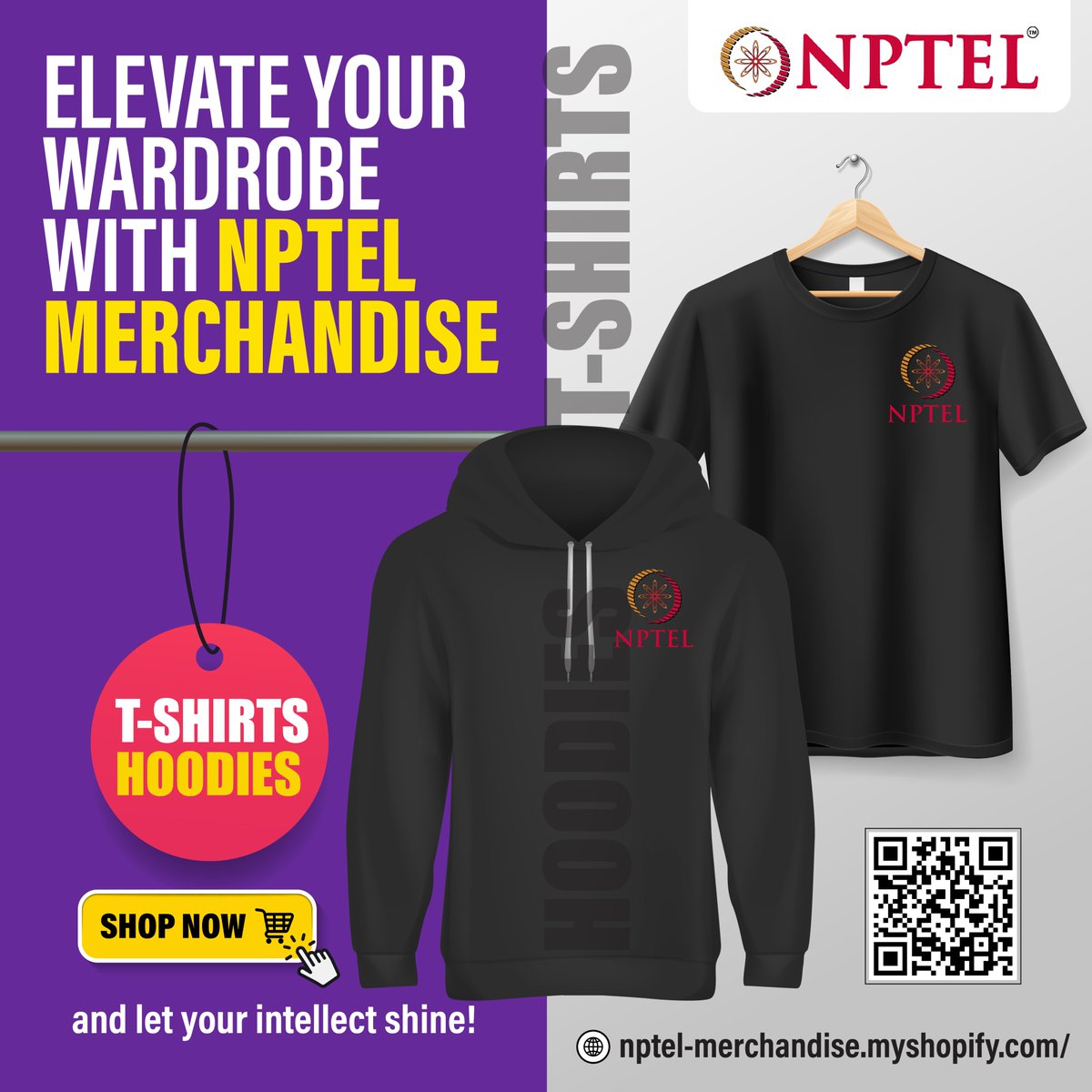 Gear Up Your Style and Knowledge with NPTEL Merchandise Show off your enthusiasm and appreciation for this incredible online education platform with our exclusive NPTEL T-shirts and hoodies! Shop today - nptel-merchandise.myshopify.com #testimonial #hoodie #goodie #merchandise