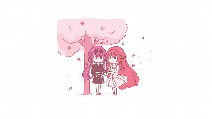 「桜 超ロングヘア」のTwitter画像/イラスト(新着)｜3ページ目