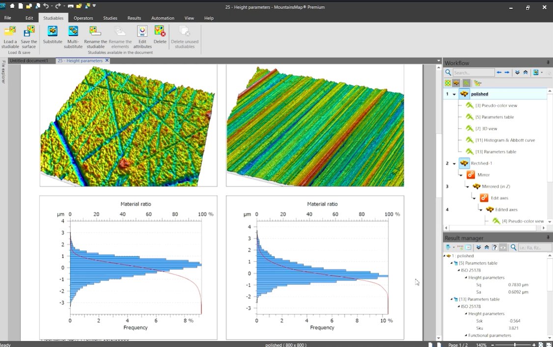 _DigitalSurf's tweet image. Q: Both of my surfaces have the same roughness values but their surface functions are very different. How should I characterize them?
A: Get answers to this question &amp;amp; many more in our upcoming #webinar 👉bit.ly/4asXry8
📅April 11
⏱️4 PM CEST

#Profilometry #arealfilters