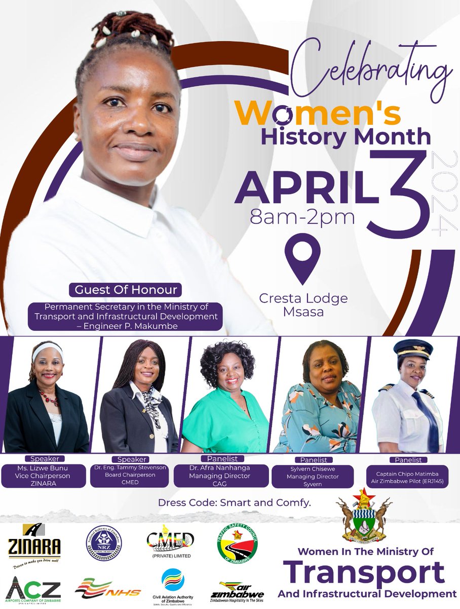 Ministry of Transport - Zimbabwe (@ministryoftid) on Twitter photo <a href="/MinistryofTID/">Ministry of Transport - Zimbabwe</a> Secretary Eng J.P Makumbe is hosting the Women in Transport & Infrastructural Development for the belated International Women's Day celebrations to honor the remarkable contribution of women in Zimbabwe's transport sector.
#EmpowerWomen #AccelerateProgress <a href="/MinistryofTID/">Ministry of Transport - Zimbabwe</a> Secretary Eng J.P Makumbe is hosting the Women in Transport & Infrastructural Development for the belated International Women's Day celebrations to honor the remarkable contribution of women in Zimbabwe's transport sector.
#EmpowerWomen #AccelerateProgress