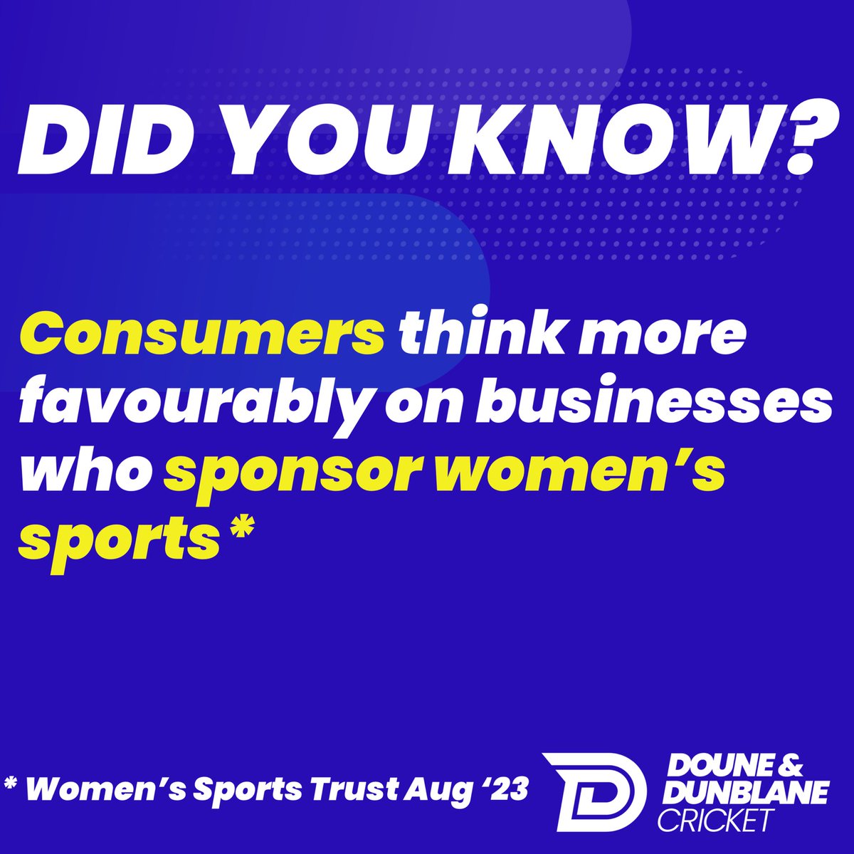 🏏 80% of #hotel decisions and reservations are made by women. Sponsoring the only Women’s Cricket team in #Stirling & #Clackmannanshire will help you differentiate your business from others. Let’s talk! #doune #dunblane #hotels #womenscricket #WomenEmpowerment