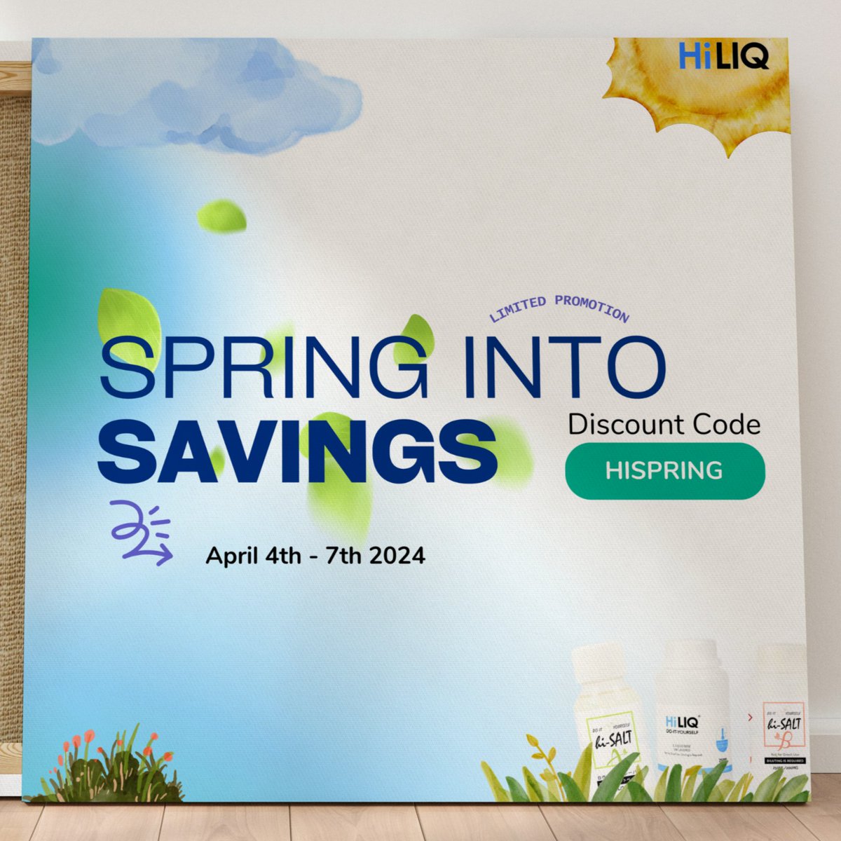 [HILIQ GLOBAL]

Spring Has Sprung at #HiLIQ!
What better way to welcome spring than by mixing some fresh new e-liquid recipes?

From Apr 4-6, we're offering 20% off on all our nic bases, e-liquids, and flavor cons.
Order only at hiliq.com
#vapingcommunity #nicotine