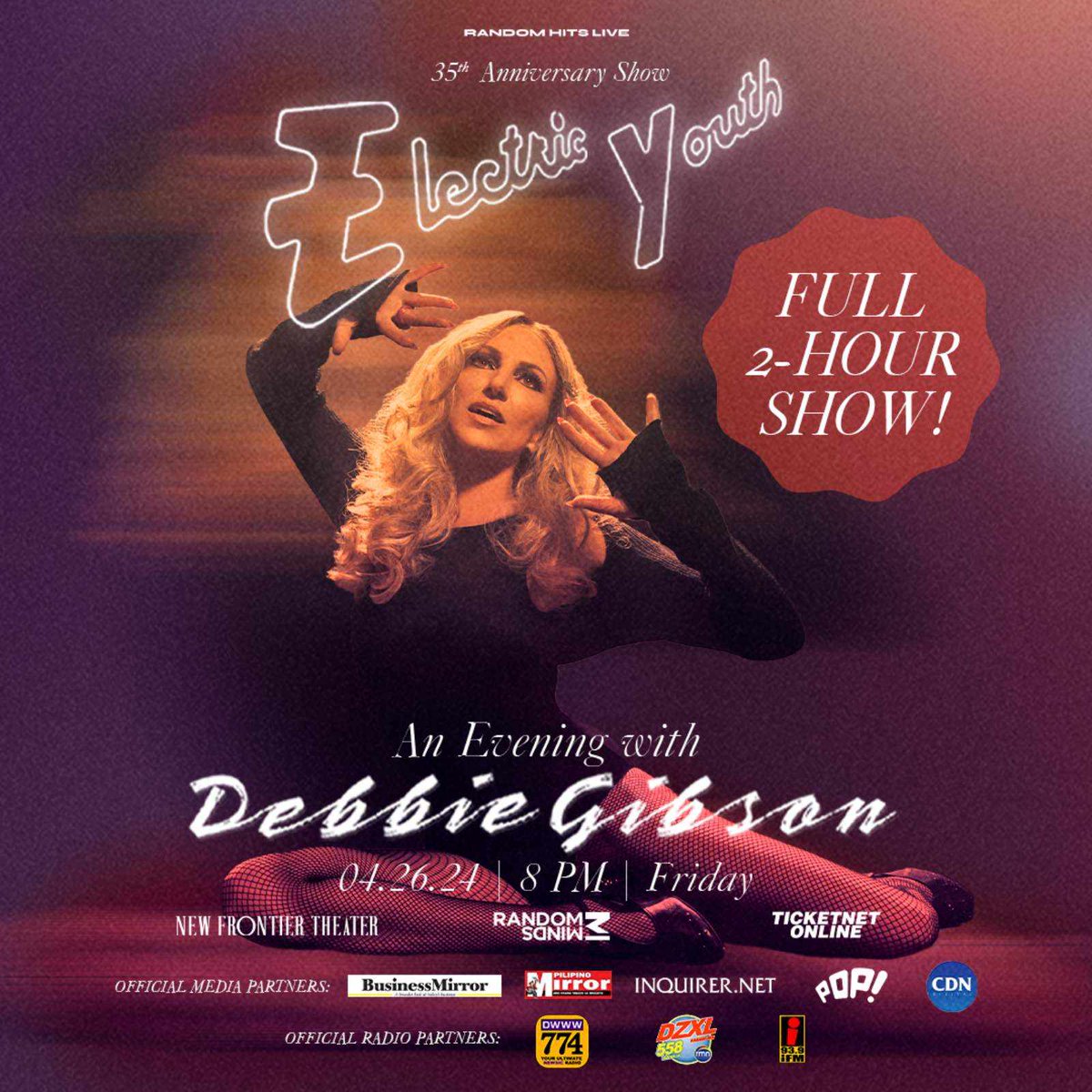 Check out this article: Debbie Gibson, Pop Music Icon set to electrify Manila Anniversary Show with an Electric Youth! - vicvicbautista.com/2024/04/03/deb… #ey35 #debbiegibson #randomminds #RandomHitsLive #rmhits #settingstandard @RandomMindsPH
