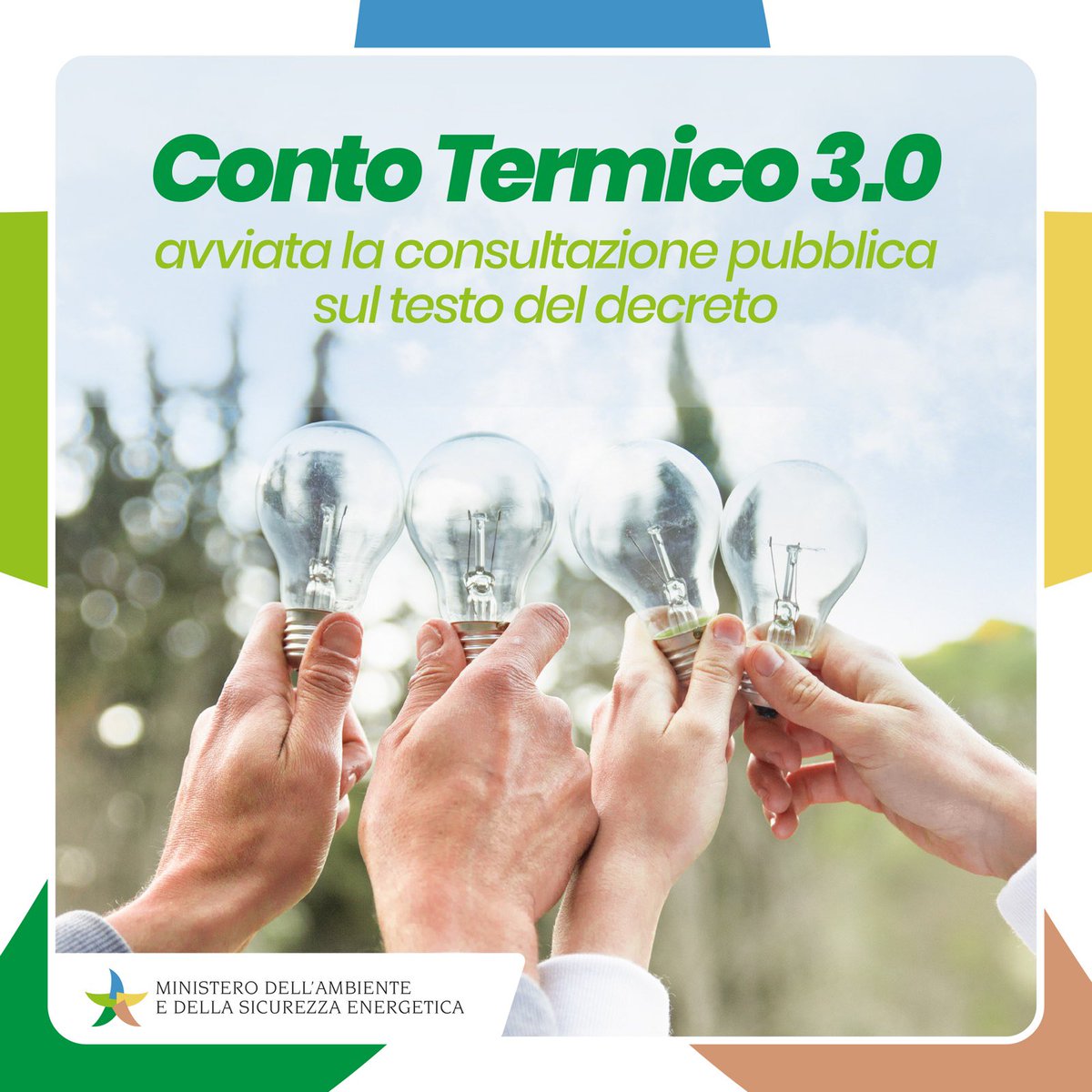 💡CON IL DECRETO CONTO TERMICO 3.0 INCREMENTIAMO L'EFFICENZA ENERGETICA E LA PRODUZIONE DI #ENERGIATERMICA DA #FONTIRINNOVABILI È stata avviata la consultazione pubblica sul testo del decreto “Conto Termico 3.0”, scopri di più sul sito del #MASE: mase.gov.it/notizie/al-la-…