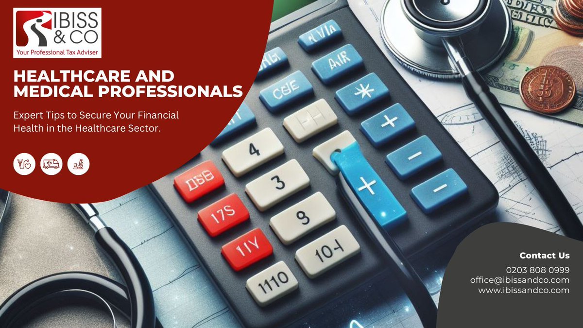 Struggling with healthcare finances? Don't worry we're here to help. For financial advice, contact us at  0203 808 0999 or at office@ibissandco.com. Learn more at buff.ly/3TIqLtT.

#MedicalProfessionals #HealthcareFinance #MedicalFinance  #IbissAndCo