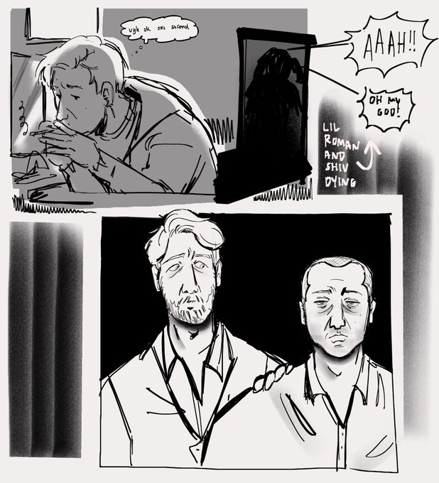one of the few times i draw the roy siblings and its for the fnaf au im sorry.... 