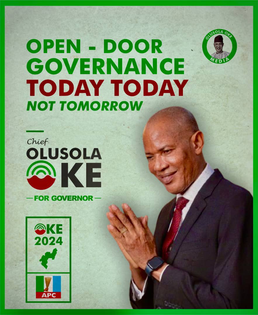 Y’all should meet the man willing to Tackle Today's Issues, not shifting it to tomorrow!

Chief Olusola Oke, SAN @OlusolaOke001 is that man fully Prepared to Provide Solutions and Not Promises.

#OndoDecides kindly Join hands with Olusola Oke in Building a Better Ondo State