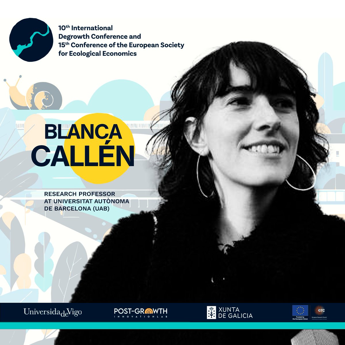 📢 @blancallen is professor and researcher at the @UABBarcelona and will be with us in June esee-degrowth2024.uvigo.gal/en/team/blanca…