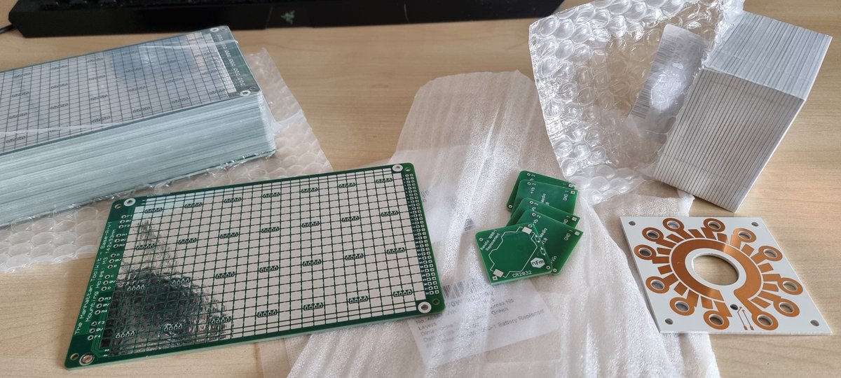 New PCB day 🥳 Any guesses as to what the copper sun might be for? Thanks to @PCBWayOfficial @SGirl0311
