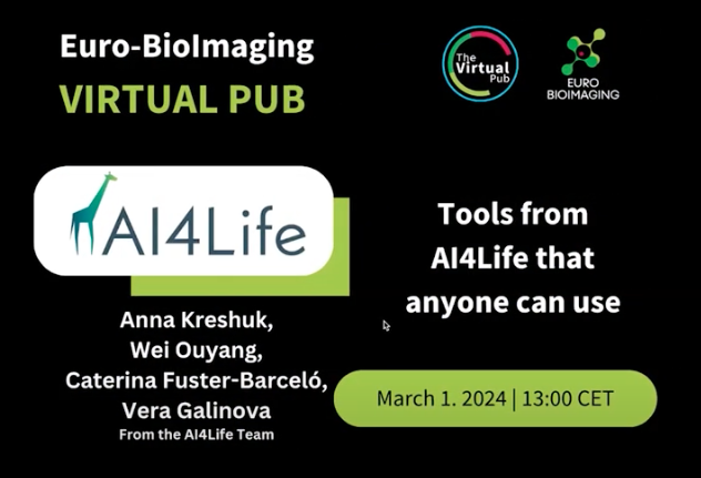 🎥 Missed our AI4Life Virtual Pub session? No worries, you can watch it now:

ai4life.eurobioimaging.eu/virtual-pub-ai…

Tools from AI4Life that anyone can use! 🛠️