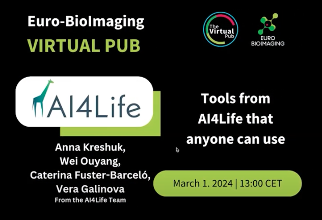 🎥 Missed our AI4Life Virtual Pub session? No worries, you can watch it now: ai4life.eurobioimaging.eu/virtual-pub-ai… Tools from AI4Life that anyone can use! 🛠️