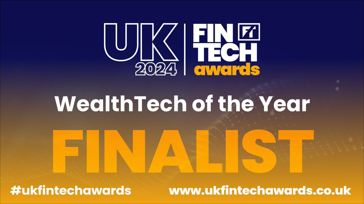 Today we’re celebrating the finalists for WealthTech of the Year 🎉 @OfficialCadro Fabric & @avivaplc @JacobiTech @MoneyhubApp @1fsWealth Tickets are selling fast for the event in London on Thursday 25th April. Get yours now to avoid disappointment: ukfintechawards.co.uk/shortlist-2024/