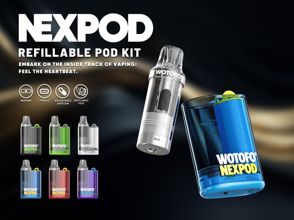 NEXPOD Refillable Pod Kit Transparent,Lightweight,convenient and cost-effective🩵💙 wotofo.com #wotofo #nexpod #new #vapelike #costvape #transparent #vapefashion #vaping #vapeon