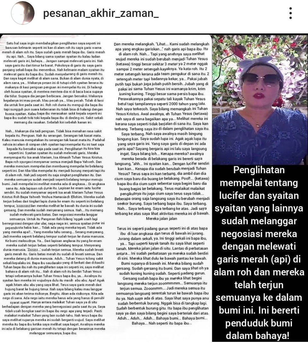 AkunApple1's tweet photo. Pesan urgent tentang Roh 666 yg turun ke dunia
#foryou #JesusChrist #kasih #iman #pengharapan #YesusKristus https://t.co/qE0FHP77V3
