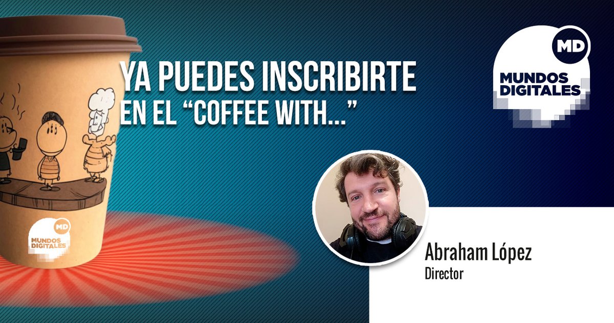 Abrimos el 'Coffee with...' de #MD24 con Abraham López. Plazas muy limitadas!!! tinyurl.com/4h24xh9c #3d #animacion #vfx #CoffeeWithMD24