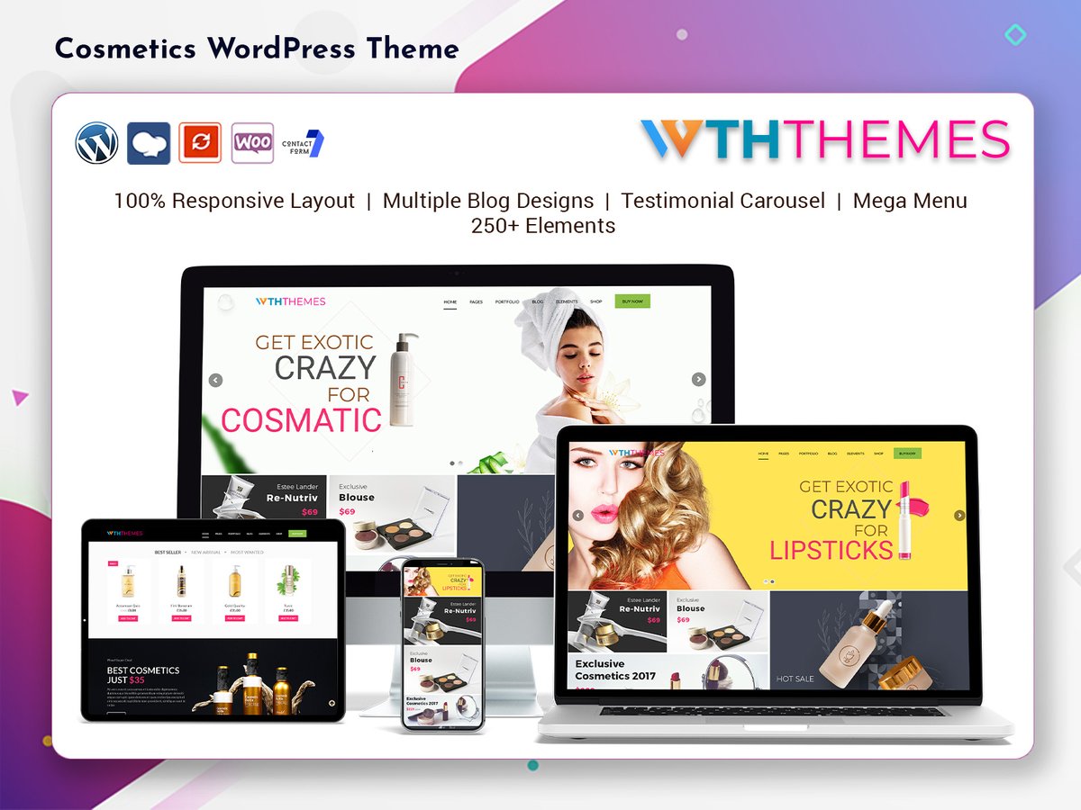 Responsive WordPress Theme for Cosmetics Website. Responsive Cosmetics WordPress themes Website with simple and cool features. 
.
Buy Now: wordpressthemeshub.com/product/respon…
.
.
#Cosmetics #CosmeticsWordPressTheme #CosmeticsTemplates #WordPressCosmeticsThemes #WordPresssThemes