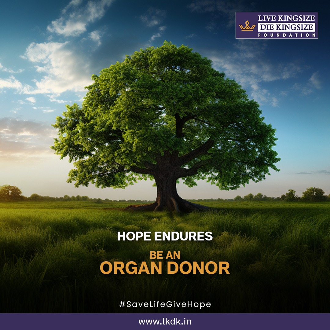 LkdkFoundation's tweet photo. Did you know 5 lakh people die in India every year waiting for an organ? Bring hope.

Pledge to be an Organ Donor. Explore more at https://t.co/yDJmSCxscS.

#LiveKingSizeDieKingSize #LKDK #SaveLifeGiveHope #OrganDonation #DonateLife https://t.co/xa0CtIpdTU