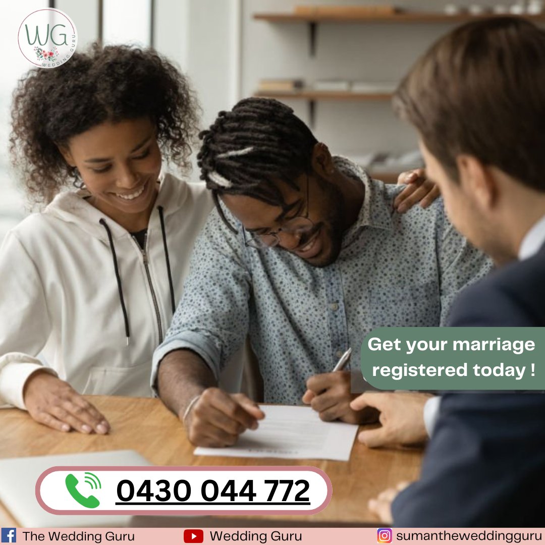 💍 Say 'I do' with ease in Australia! Let The Wedding Guru handle your marriage registration needs. 💍

🌟Services: Legal registration, personalized ceremonies.

📍Location: Melbourne and surrounding areas.

#WeddingGuru #MarriageRegistration #CivilCelebrant #MelbourneWeddings