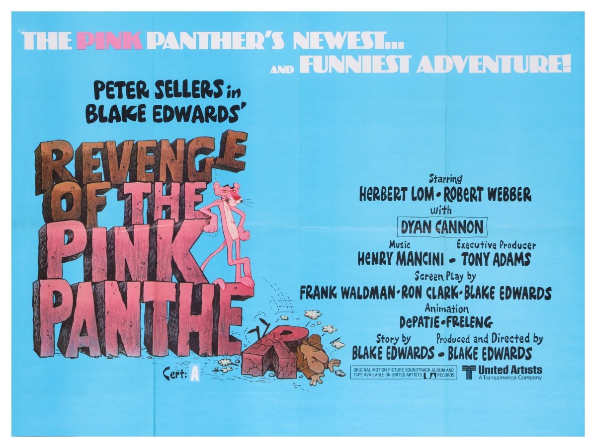 The Inspector is out for the light on this poster for 'Revenge of the Pink Panther' (1978). Peter Sellers starred in five films as the bumbling Inspector Clouseau, starting in 1963 with 'The Pink Panther'. 
#WyrdWednesday #FlicksOfMyYears