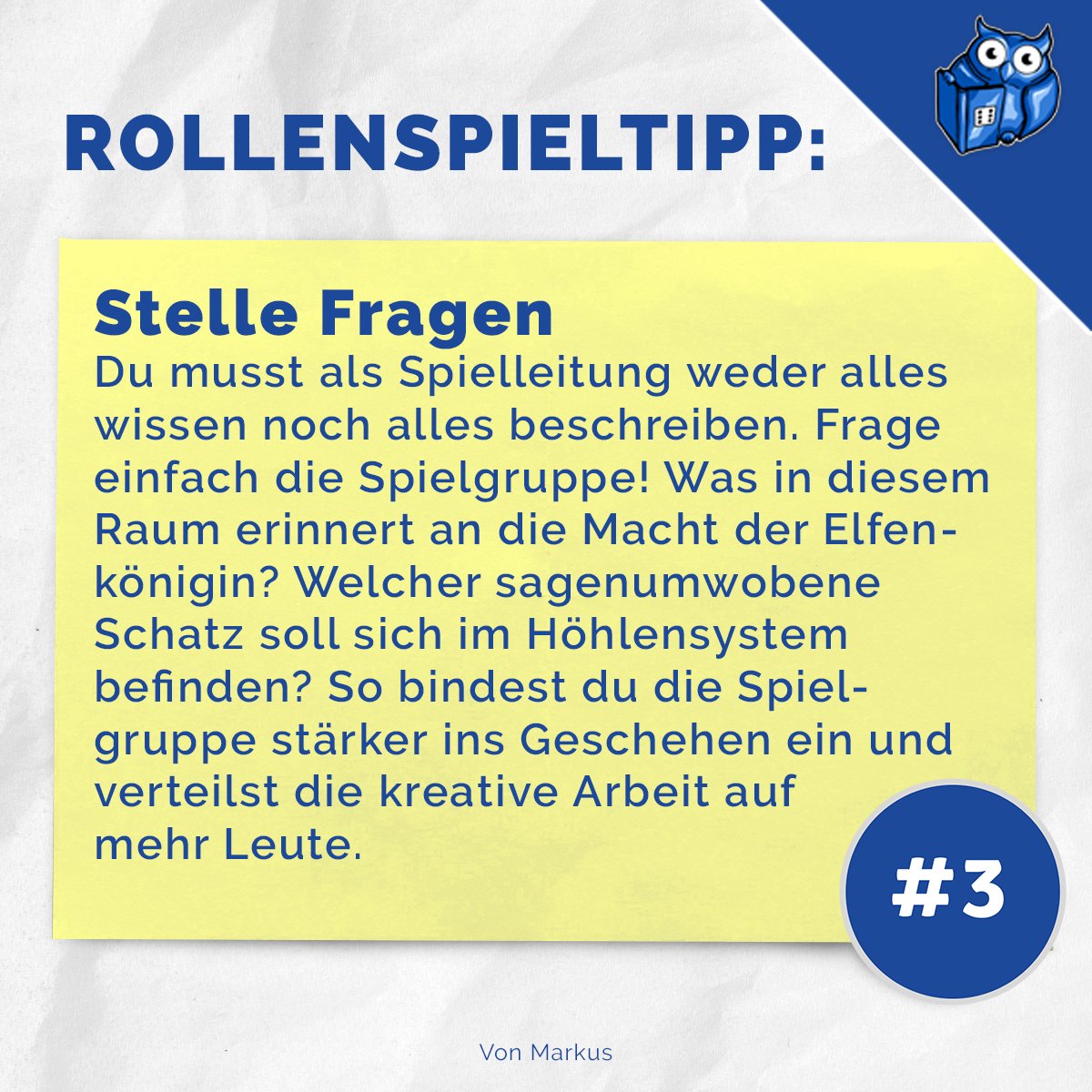 Vergiss den Gegensatz von Spielleitung vs. Spielenden im #Rollenspiel. Binde die Spieler:innen in die Weltgestaltung ein &amp; lass dich überraschen! Gemeinsames Erleben &amp; Herausforderungen stehen im Vordergrund. #pnpde #systemmatters #GemeinsamSpielen