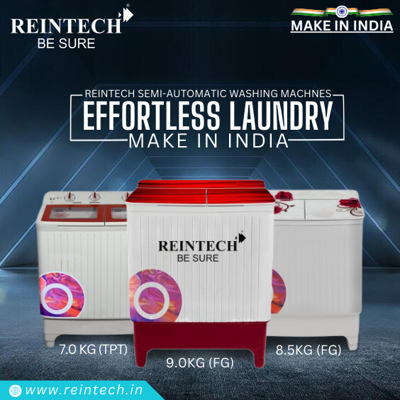 Never waste another moment on handwashing your clothes 📷 Reintech washing machines make it a breeze!📷📷

#cleanfreak #laundrygoals #reintech #timesaver #convenience #makeinindia #brand #madeinindia #reintechwashingmachine #laundry #efficiency #laundrytime #washingmachine