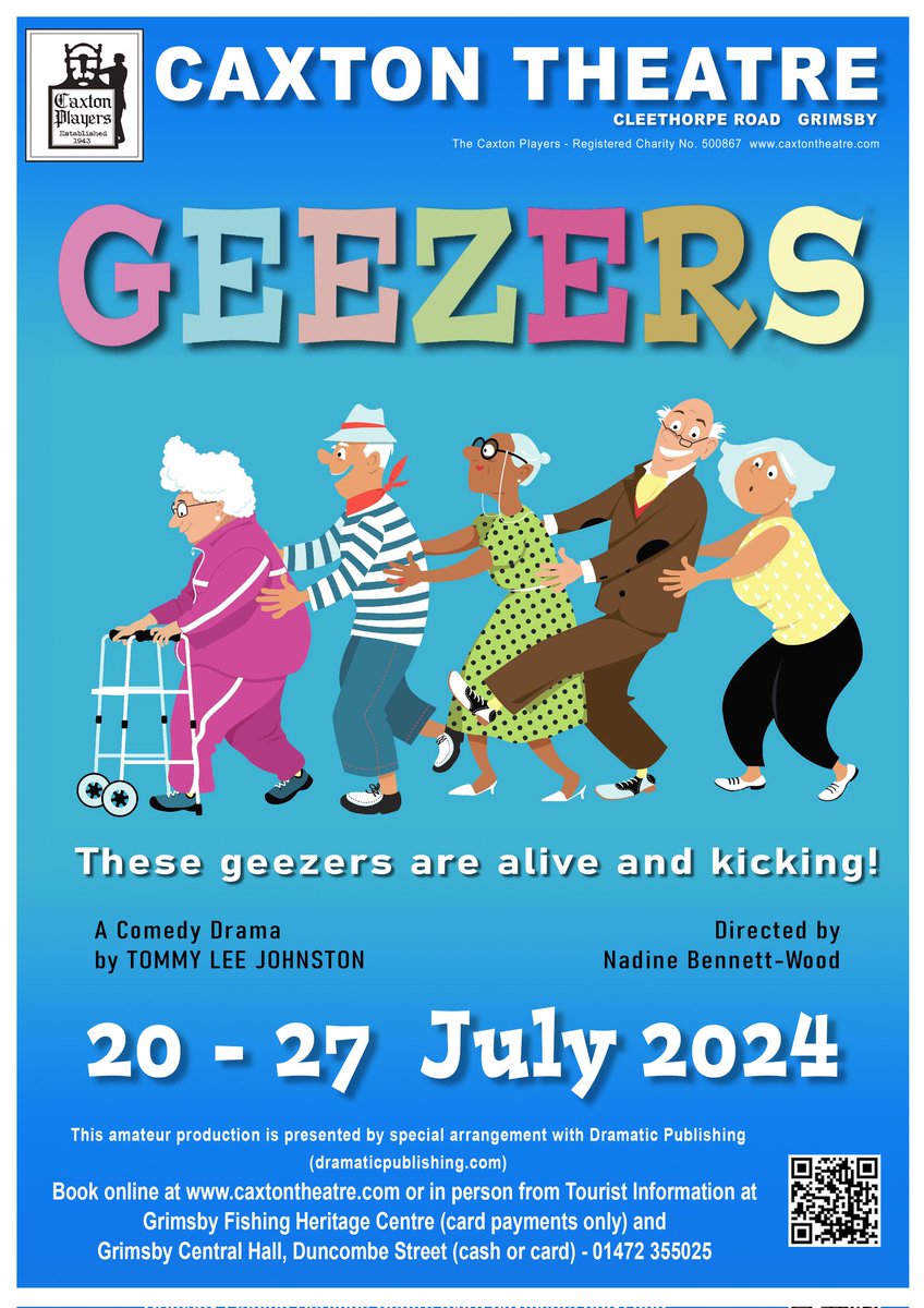 Thursday 4th April - the introduction to Geezers, our July play, in our Theatre Bar. Doors open at 7pm for a 7.30 start. 
Open to all, free entry. Bar open. Curious? Come & join us.
#lincsconnect #grimsbycreates #discovernel #welcome #relax #enjoy