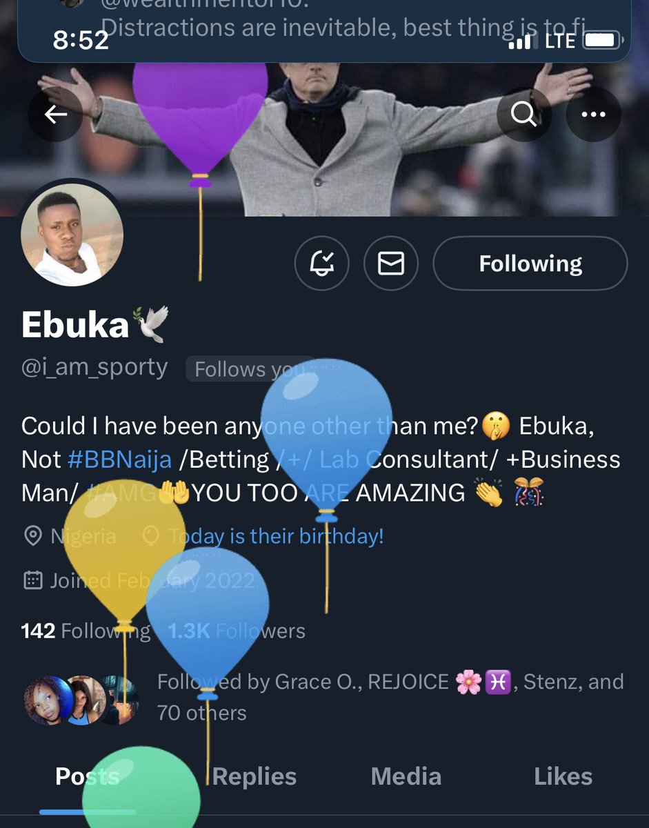 Happy Birthday my boss @i_am_sporty more good life and more years to celebrate. Keep being you. ❤️🙏 God bless you always. Say some words of prayer for my boss. Will be back to this post.