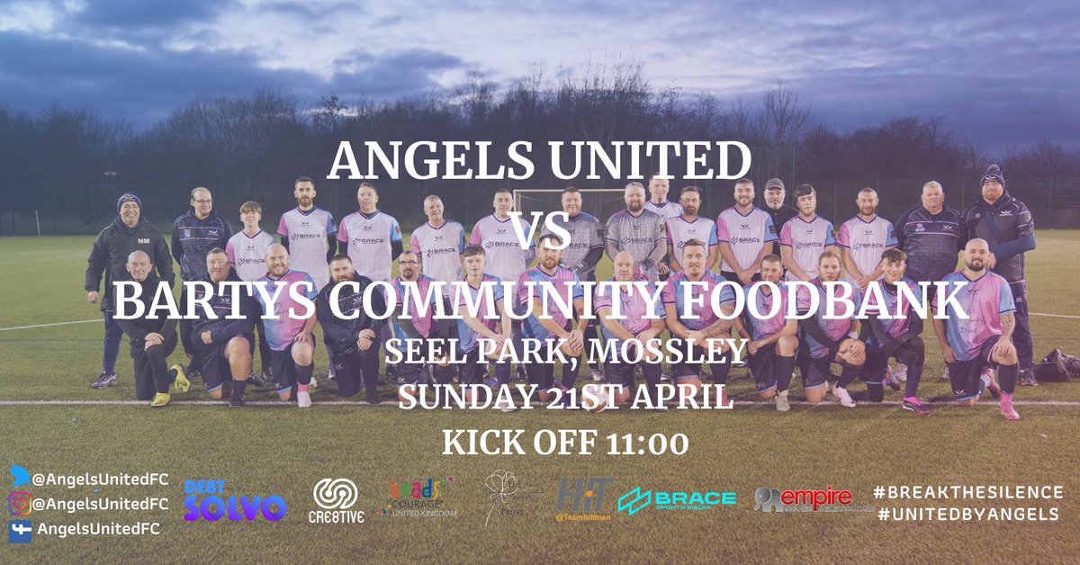 Who is going to join us for this one? A game to #BreakTheSilence that surrounds baby and child loss and help support a cause that does so much for the local community. @MossleyAFC a massive thank you for lending us the stunning Seel Park for the day fb.me/e/82iSELr2y