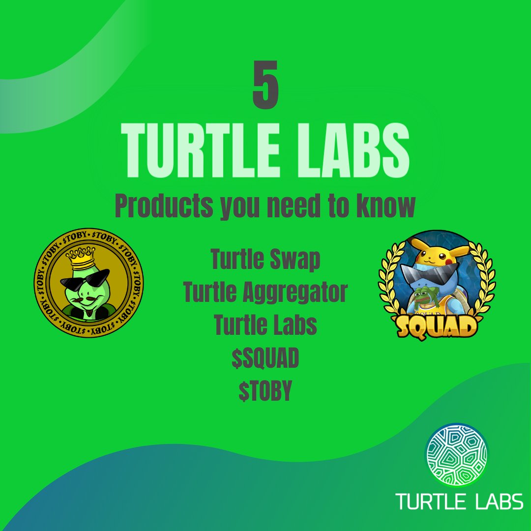 🌊🐢 Dive into the $SQUAD ecosystem and explore Turtle Swap, our own DEX on VeChain! 

Trade securely and support wildlife preservation initiatives while you're at it. 

It's time to make a difference! 

TurtleSwap.Turtlelabs.Finance

#TurtleSwap #VeChain