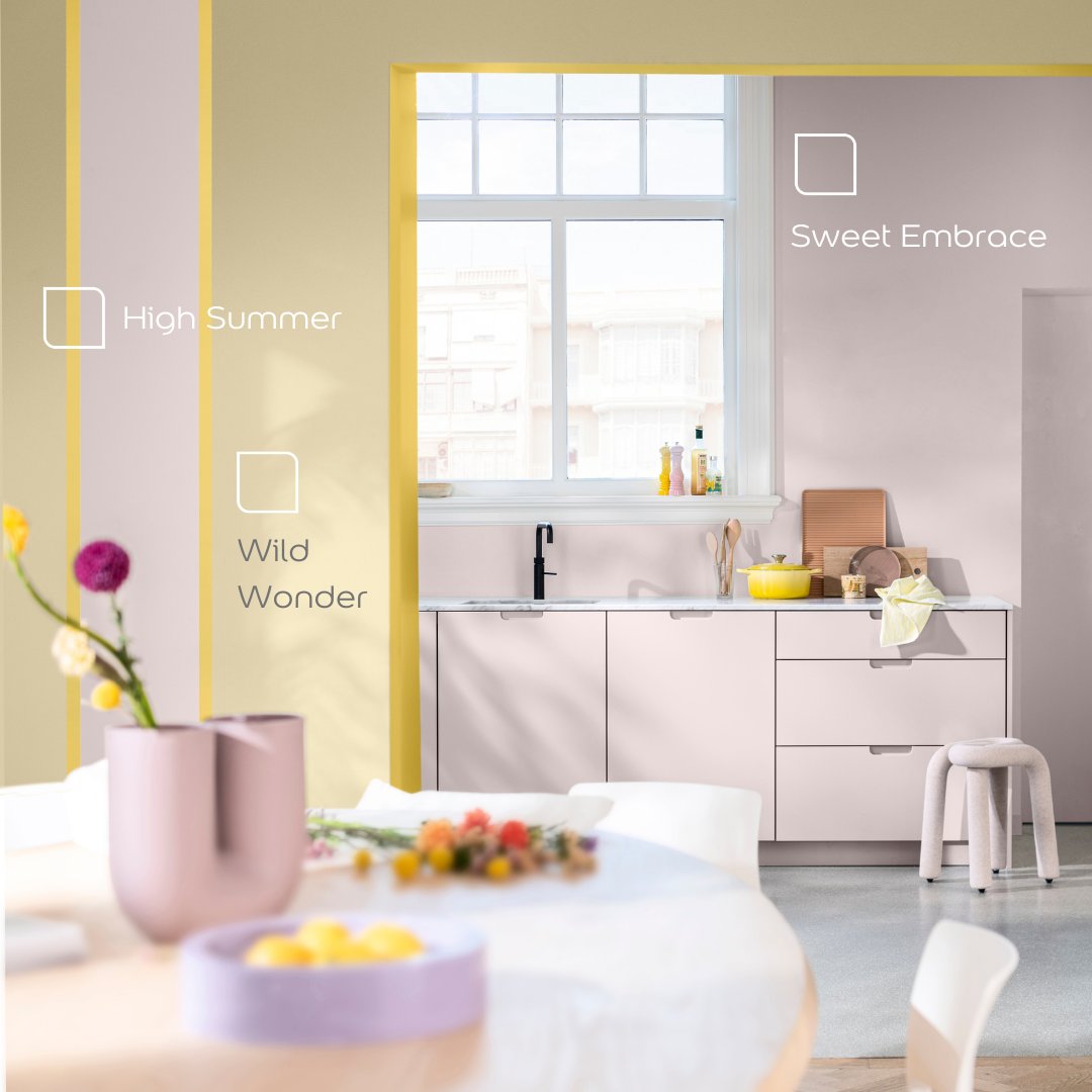 Embrace Spring with Dulux's Colour of the Year. 🌸 Transform your spaces with uplifting floral hues, from bedrooms to kitchens. 🌼✨ Discover this season's inspirations and let our Colour of the Year elevate your home! 🏡💐