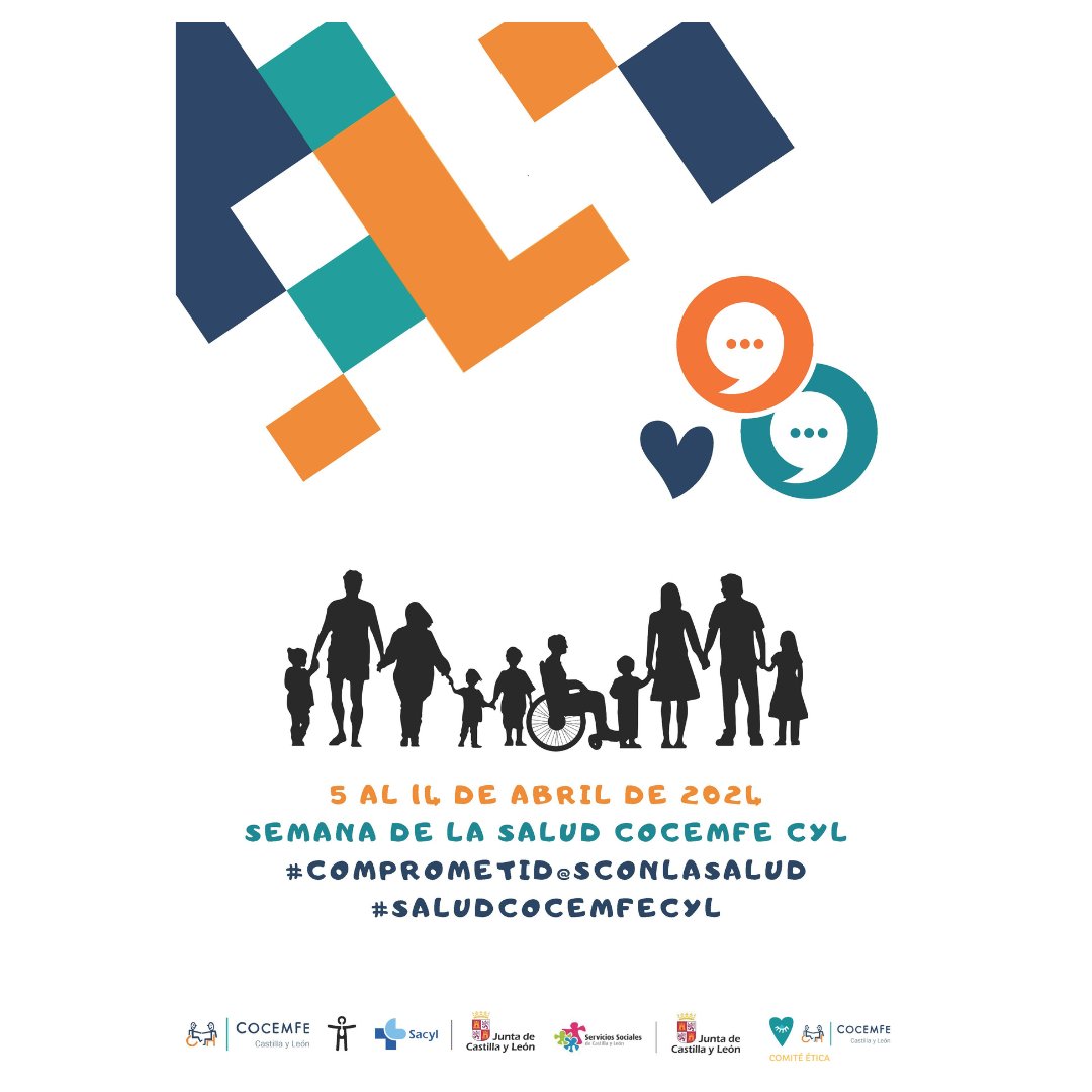 📢Desde el día 5 de abril hasta el día 14 de #abril tenemos preparadas muchas sorpresas. Estad atent@s a nuestras redes sociales. Comprometid@sconlasalud #saludcocemfecyl💪💪👩‍🦽👨‍🦼