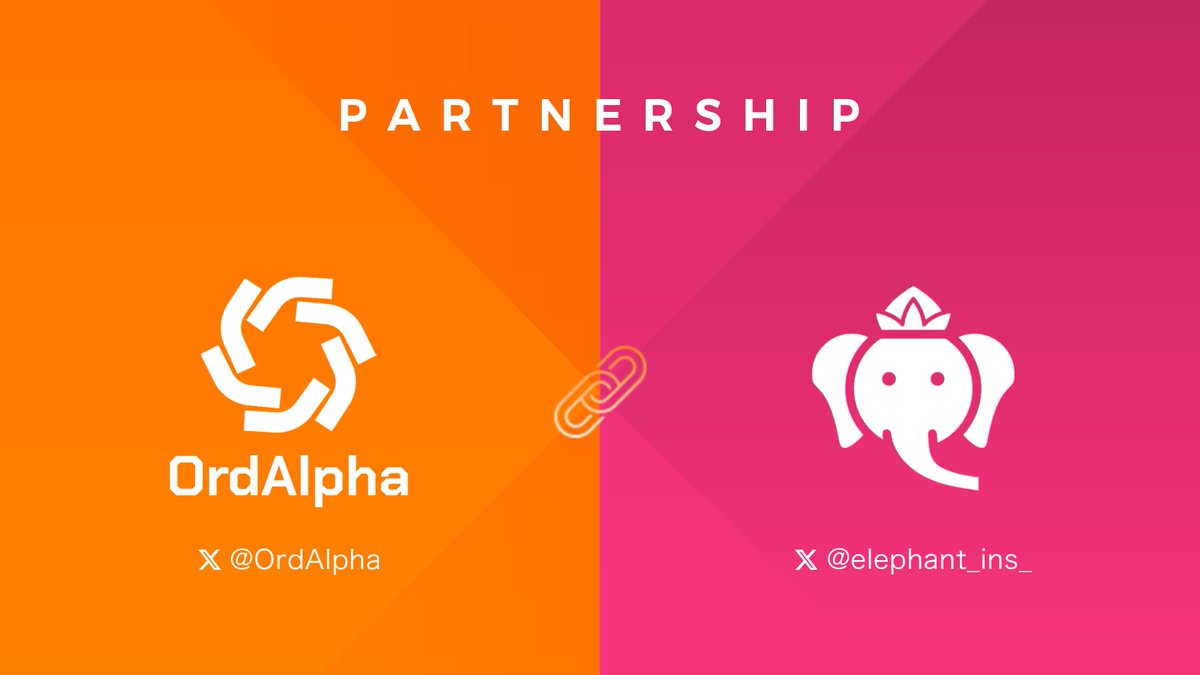 很开心宣布，我们和<a href="/elephant_ins_/">elephant_ins</a>达成了合作伙伴关系，已为大象社区开通了冲推功能，助力大象社区在推特建立更大品牌影响力！  

#OrdAlpha #elephant  #9527 #9527er #ordi #sats