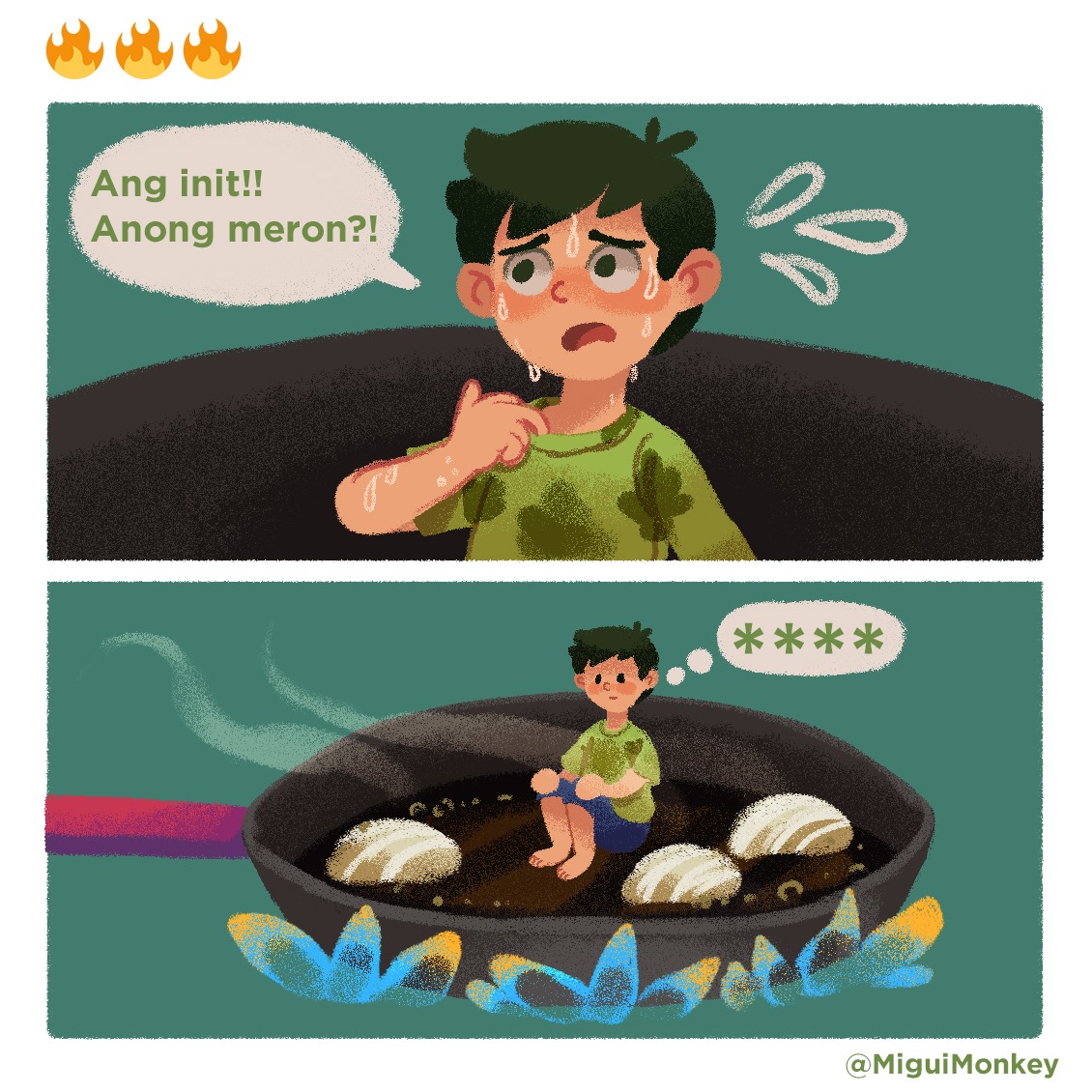 MiguiMonkey's tweet photo. I'm burnin π₯π³ #AngInet https://t.co/mbjmbeVEIK