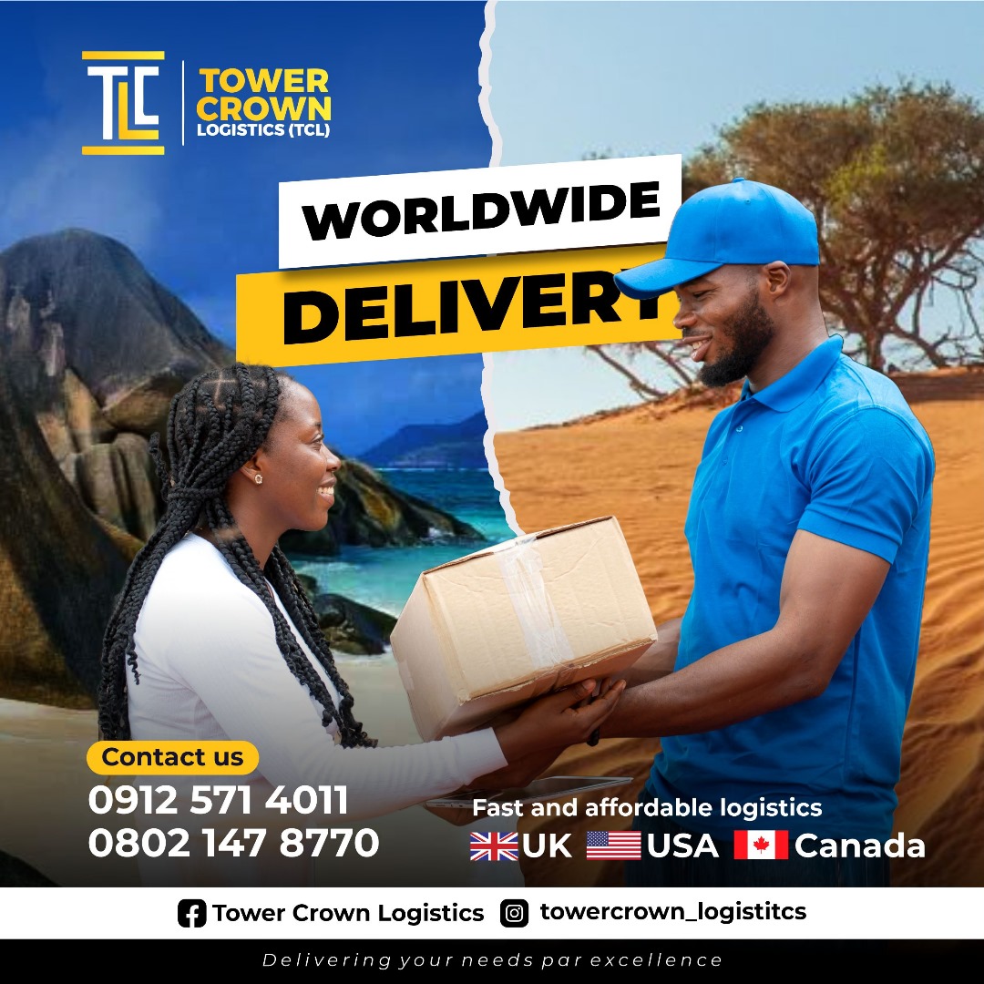 Towercrown_log's tweet image. From bustling cities to remote villages, we're not bound by borders. 🌍✈️ T.C.L delivers worldwide, connecting businesses and communities with seamless logistics solutions.

 T.C.L...Delivering your needs par excellence

 #WorldwideDelivery #GlobalLogistics #ChooseTCL