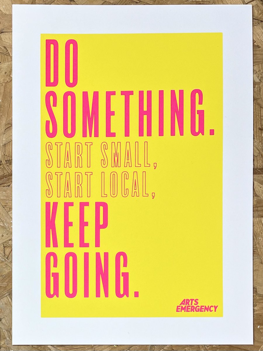 Need a bit of office motivation? 🌟 How about some lovely, inspiring artwork for your wall? Get your limited edition screen print today, all proceeds go towards supporting our vital work 👉 bit.ly/3u13qKv