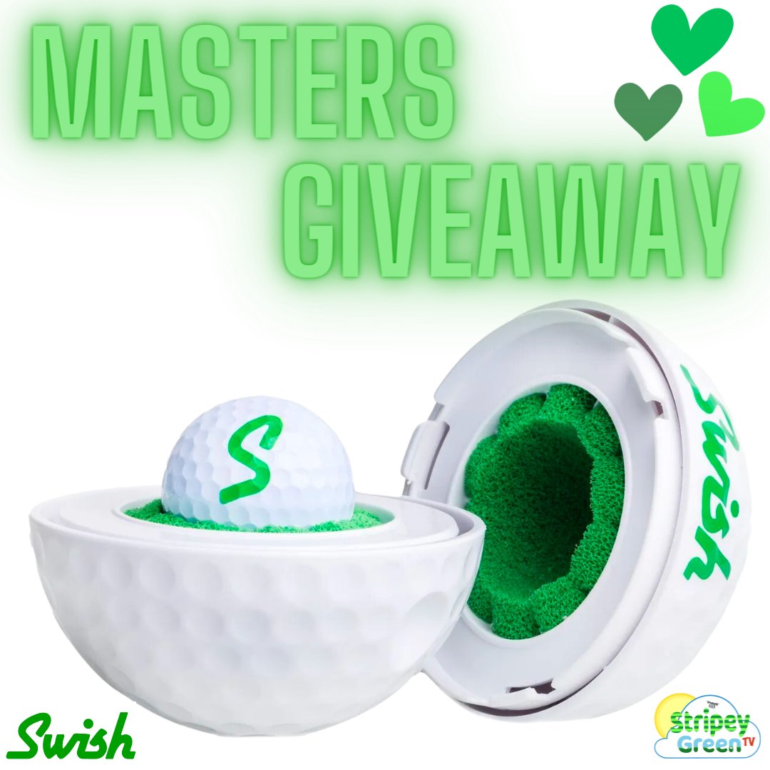 🌺 MASTERS GIVEAWAY!🌺 Win a Swish Golf Ball Cleaner -Like 💚 this post & RT -Follow @StripeyGreenTv -Tag your friends for extra entries (unlimited entries) For full t's & c's see our Instagram post #giveaway #stripeygreentv #swishgolf #win #giveawayalert #golf