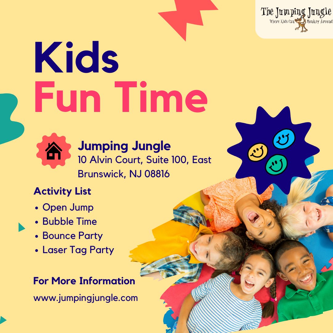 It's Kids' Fun Time at Jumping Jungle! 🌟 Join us for endless laughter, games, and excitement as we create unforgettable memories together! 🚀 Let the adventure begin! 💫 

#KidsFunTime #JumpingJungleAdventures