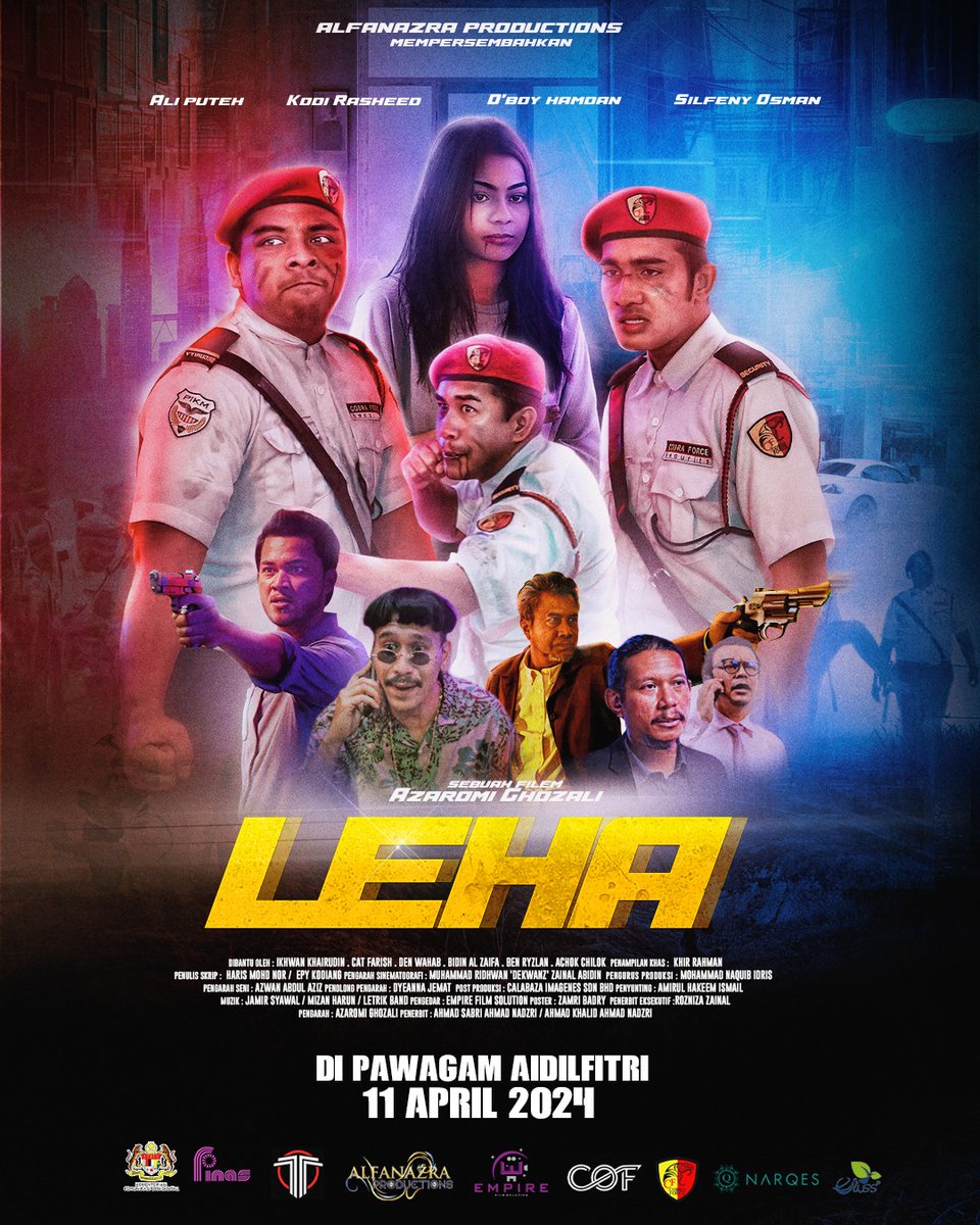 FilemKita's tweet photo. Tarikh tayangan:
#Leha di pawagam mulai 11 April 2024.
Arahan Azaromi Ghozali, tulisan Haris Mohd Nor & Epy Kodiang.
Terbitan kedua Alfanazra Productions selepas Busut Bonang (2019). Penggambaran pada 2022.
Trailer dalam reply. https://t.co/ItUXh8N5cH