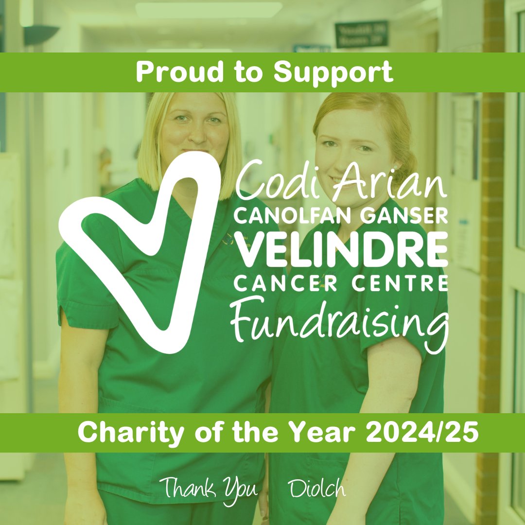 We're proud to reveal that our Charity of the Year for 2024/25 is @VelindreCC. Known as the 'Hospital of Hope', Velindre provides specialist cancer services to over 1.5m people in South East Wales and beyond 💚 We look forward to supporting them this year.