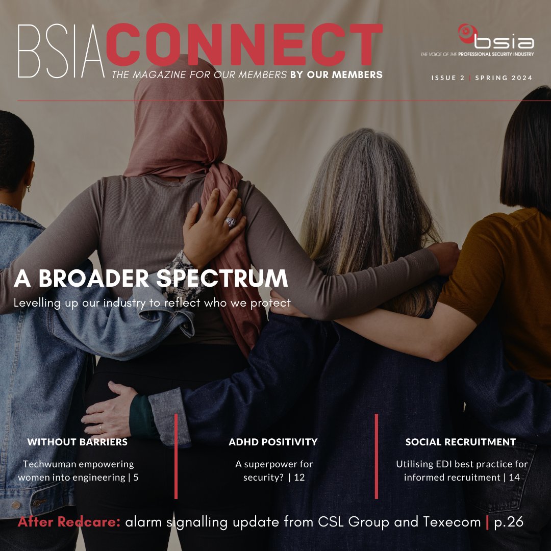 thebsia's tweet image. BSIA Connect is released today!

The latest edition is around equality, diversity and inclusion and the work of our members this area, featuring editorials from dormakaba, Techwuman, Venture Security, G4S, Peoplesafe, and Croner. 

Download today! lnkd.in/eiDcseus