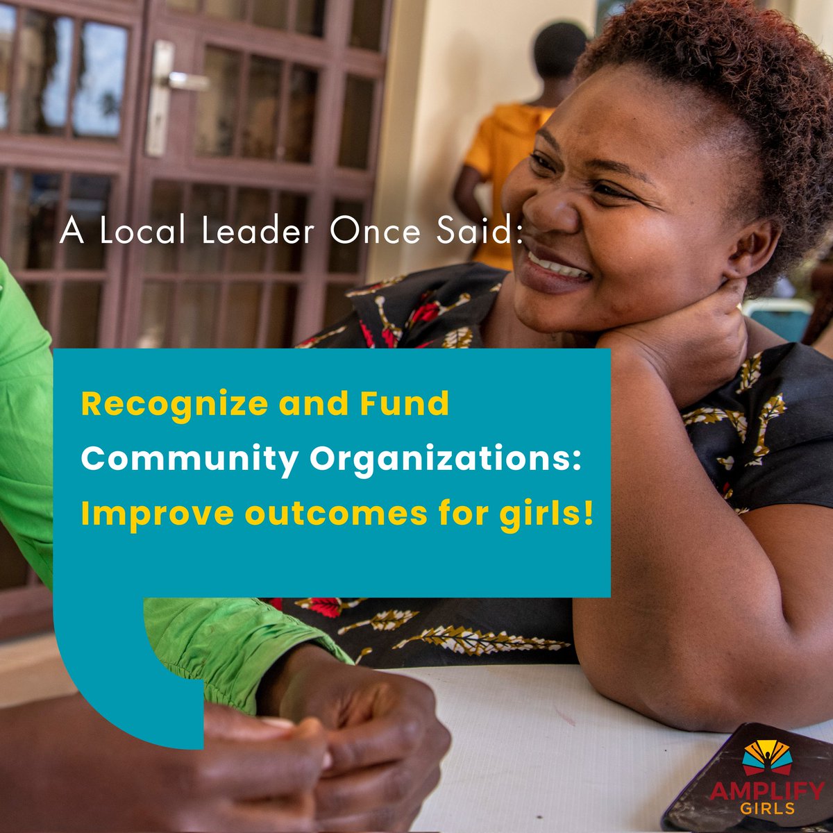 📢Community-driven organizations(CDOs) are at the front lines improving outcomes for vulnerable girls in their communities. So, why are they insufficiently funded? Community organizations want to see change. Recognize and fund CDOs now to improve outcomes for girls! #AMPLIFYHer