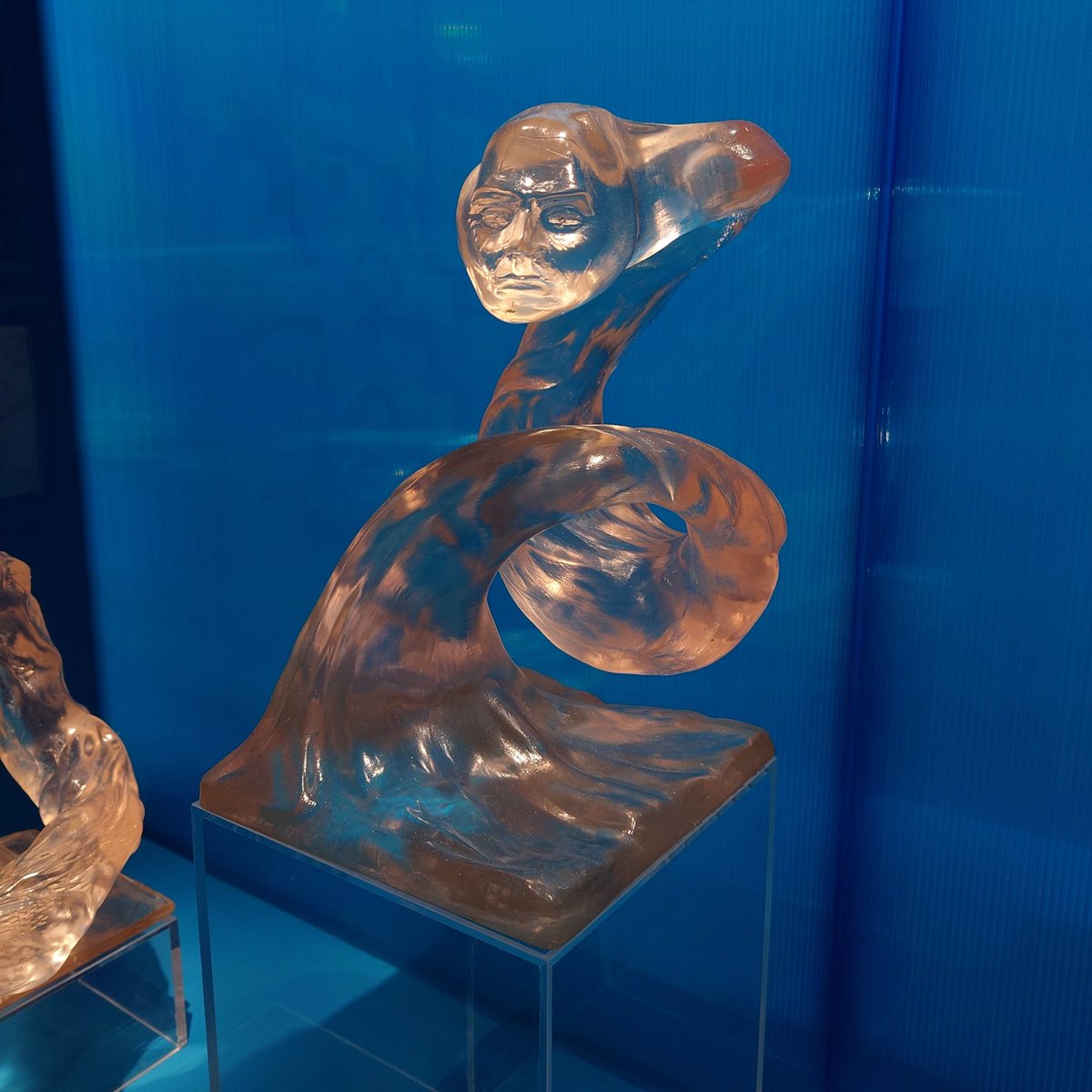 Sculptures en résine du Pseudopode d'Abyss #ExpoCameron