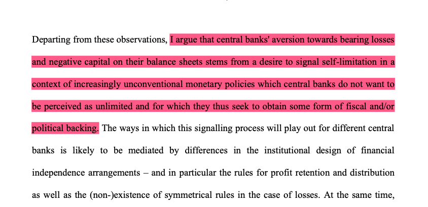 Of course such an intriguing central bank puzzle deserved a whole Phd thesis, and we're lucky that @SebDiessner took upon himself to do it. Based on élite interviews with high-level central bankers, he concludes: Link to the full paper: etheses.lse.ac.uk/4064/