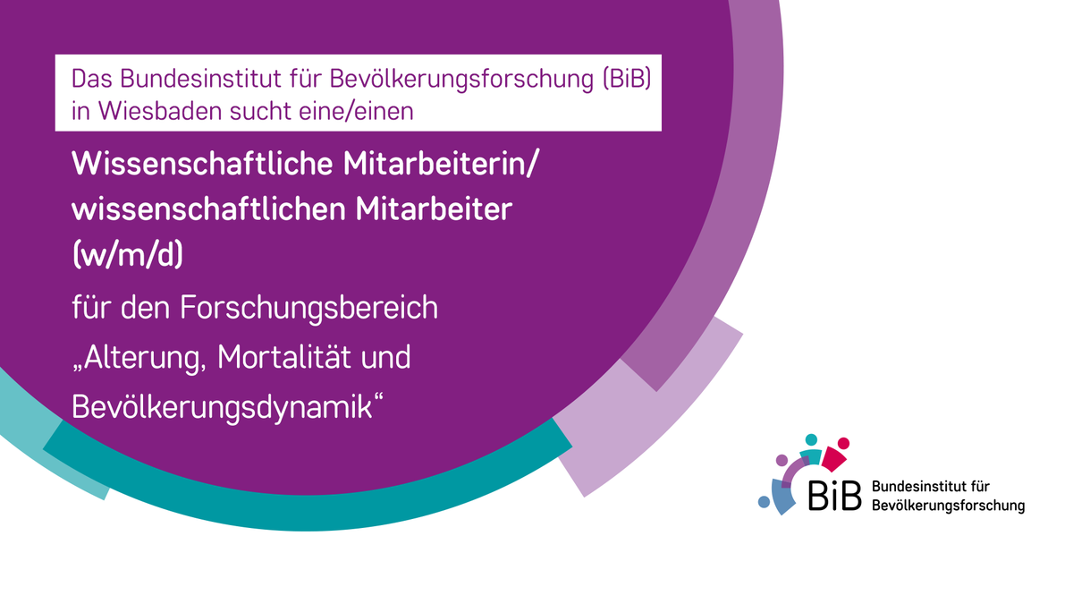 📢 Wir freuen uns auf Verstärkung! #sciencejobs @bib_bund in #Wiesbaden ➡️ #PostDoc (4 Jahre) ➡️ Forschung zu den Potentialen älterer Menschen #Resilienz #Vulnerabilität ➡️ Bewerbungsfrist: 22. April Mehr Infos und Bewerbung 👇 bib.bund.de/DE/Institut/St…