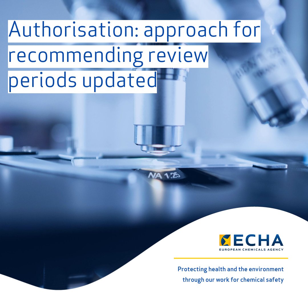 #EU_REACH - Our Committee for Socio-Economic Analysis has updated its approach for recommending review periods in its opinions on applications for authorisation. ➡️Read more about the elements considered when evaluating applications: 🔗fcld.ly/seacafarpt #ChemicalSafetyEU