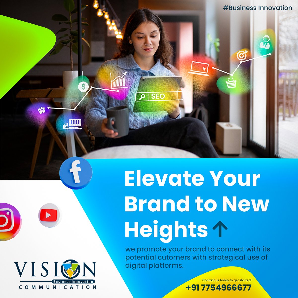 Elevate your Brand to New Heights.
Call Us  +91 7754966677
#Advertising #PR #Media #DigitalMarketing #marketing #socialmediamarketing #seo #branding #marketingstrategy  #webdesign #WebPromotion #graphicdesign
by #VisionCommunication #BusinessInnovation #GomtiNagar #Lucknow